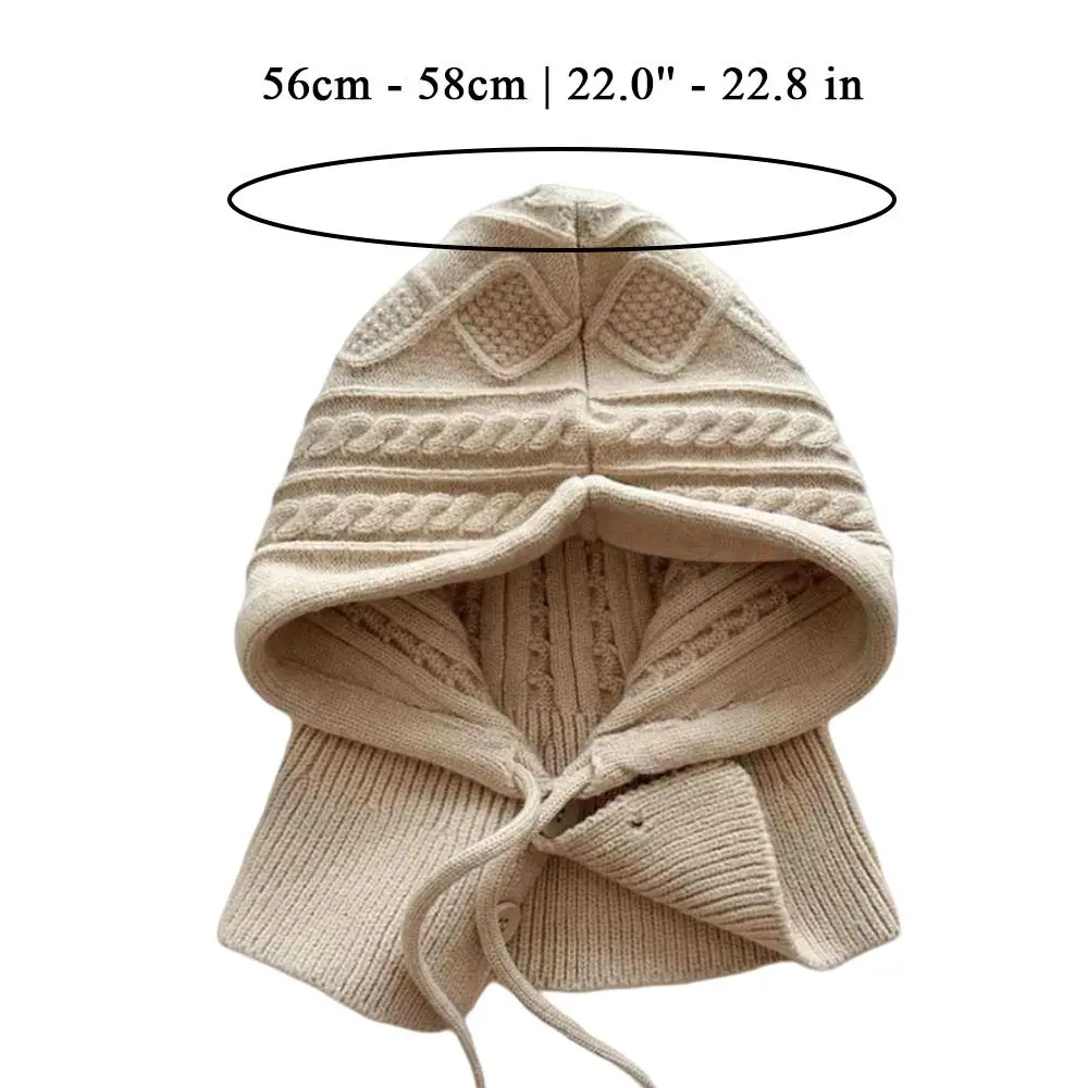 1pcs Neck Collar Scarf Cap Bonnet Hooded Hat Beanies Cap Balaclava Caps Knitted Cold Hats Ski Beanie Unisex Warm Winter Hat