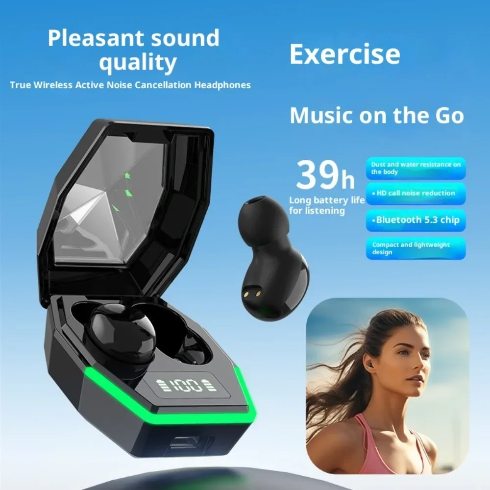 Wireless Earphones Noise Cancellation High Sound Quality Ultra Long Battery Life Fashionable High Appearance Value for Business