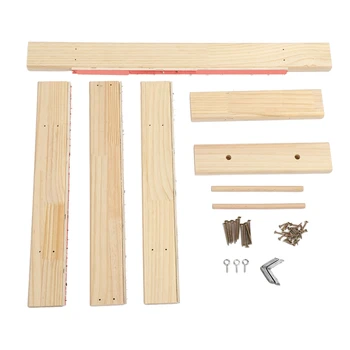 RugTufting Frame Stable, Stainless Steel Wood Texture DIY for Sewing for Tapestry 1
