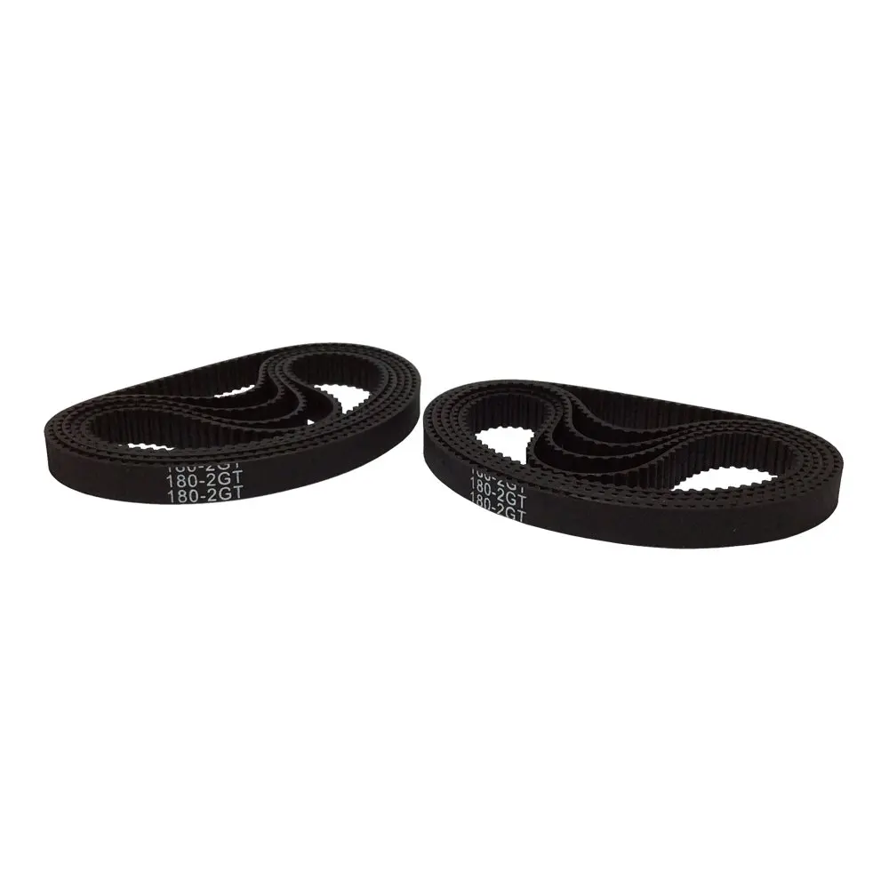 2GT Timing Belt 180-2GT-6 Rubber L=180mm W=6mm 90 Teeth in Closed Loop for 3D Printer Pack of 10pcs