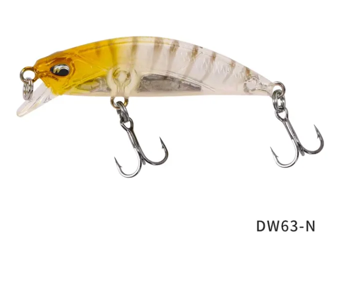 TSURINOYA 4PCS DW63 Sinking Minnow Mini Harde Lokken 50S 50mm 5g Kleine Kunstmatige Vissen Lokken wobblers Crankbait Forel Aas