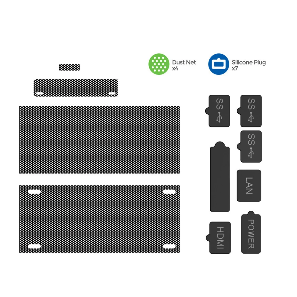 11 шт., комплекты пылезащитных чехлов для игровой консоли, замена для Xbox Series S, пылезащитный чехол для игрового хоста, защитный чехол