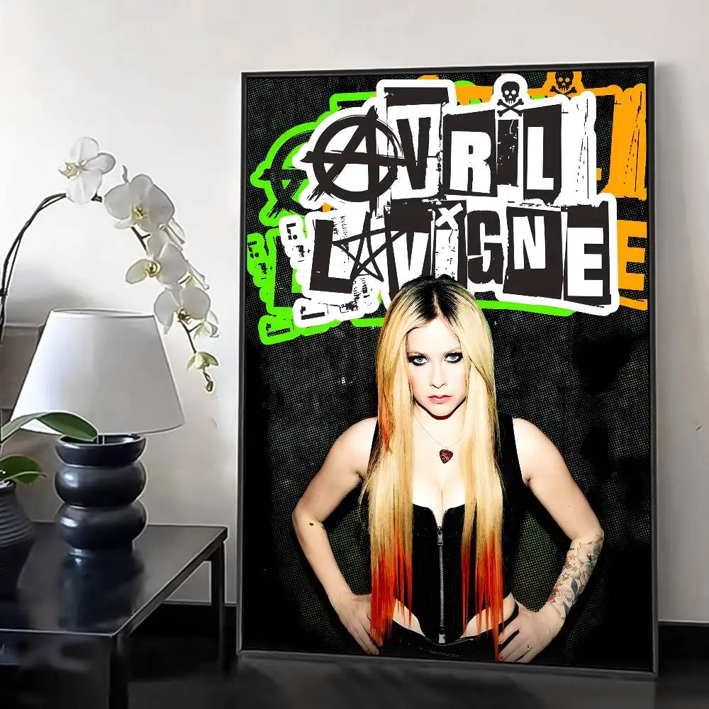 A-Avril Ramona Lavigne SINGER Poster HD art sticky wall waterproof