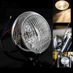 Motorcycle Chrome Aluminum Headlight 4.5