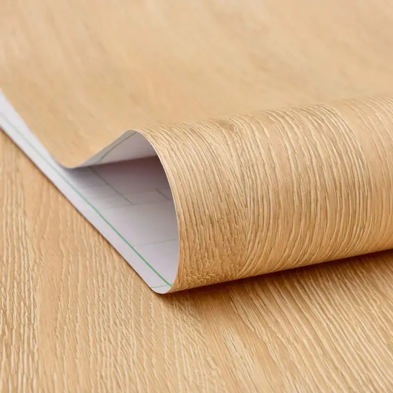 40 سنتيمتر البلوط الأصفر تقليد الخشب الحبوب الزخرفية ذاتية اللصق ملصقات جدار قابلة للإزالة قشر وعصا خلفية مقاومة للماء