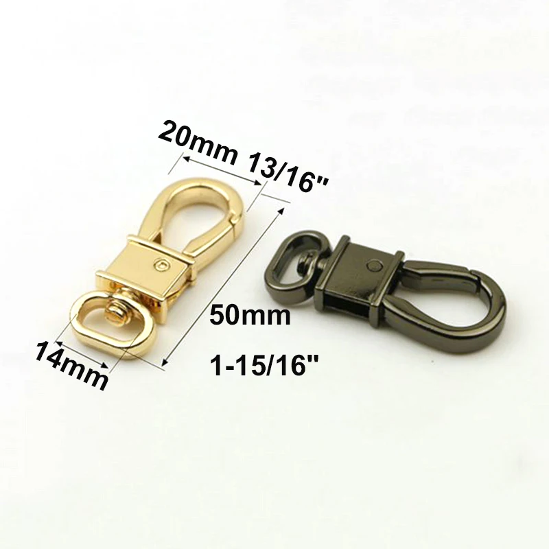 1pcs Metal Snap Hook Fashion Trigger Lobster Clasp Clip for DIY Leather Craft Tiny Pet Leash Bag Strap Webbing Keychain Hook