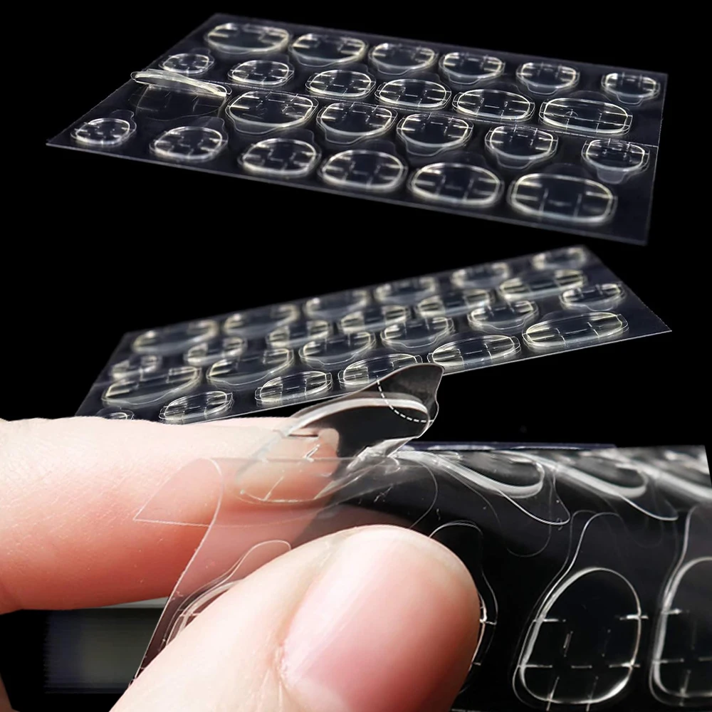 

12Sheets(240Pcs) Adhesive Tabs Waterproof Breathable Glue Tabs Double-Sided Jelly Sticker Super Sticky Fake Nails Glue Stickers*