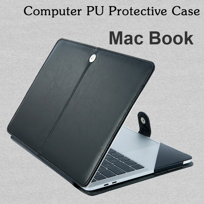 Dropproof PU Leather Laptop Case for Macbook Air Pro Retina 11 12 13 15 16 Inchs Fashion Shockproof Cover Bag A2337 A2159 A2338