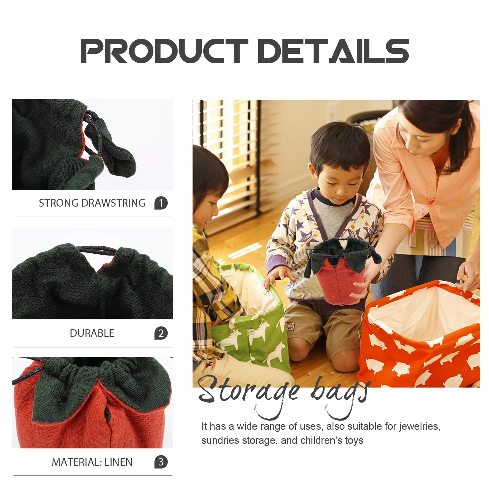 

2pcs Tea Cup Bag Portable Teaware Storage Pouch For Kung Fu Tea Set Empty Container Drawstring Lightweight Compact Travel Teacup