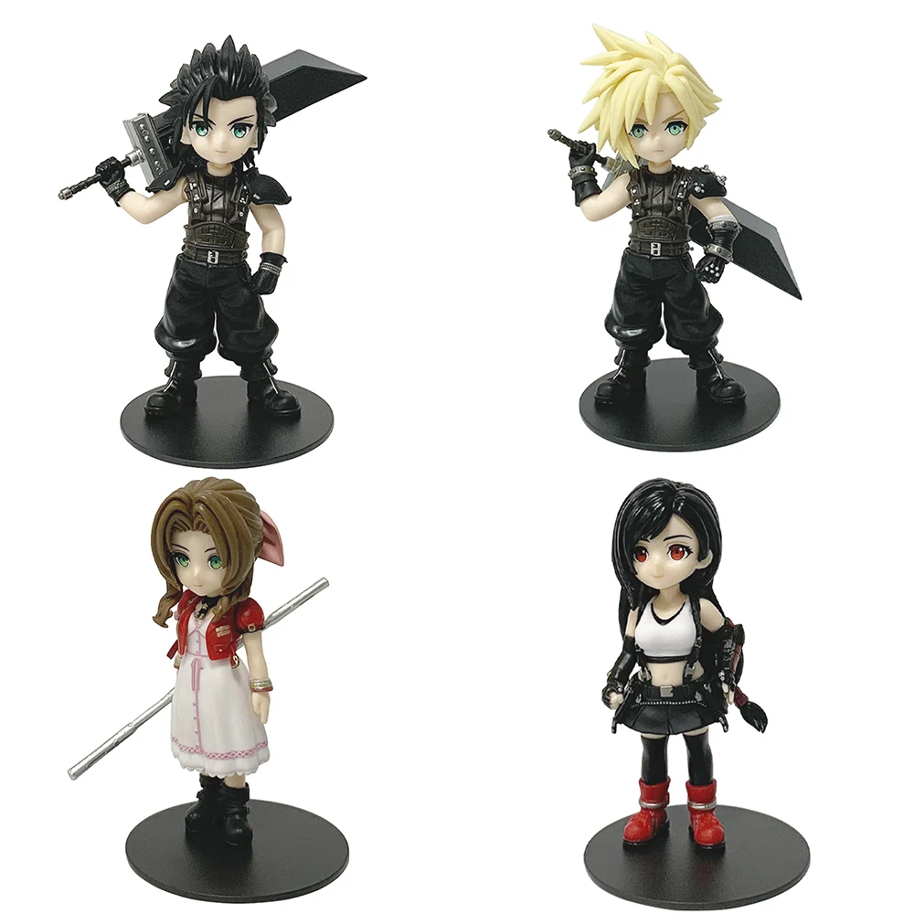 Anime 11–12 cm Cloud Strife Tifa Lockhart Aerith Gainsborough Zack·Fair Figur Modell PVC Spielzeug Desktop Sammlung Zubehör Geschenk