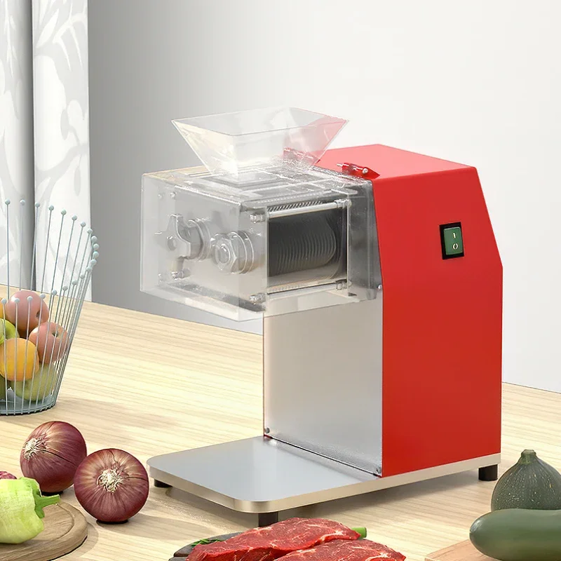 新しいデスクトップスライスと細断機 HJ-90 多機能自動肉グラインダー 220 V/1100 ワット電気肉スライサー