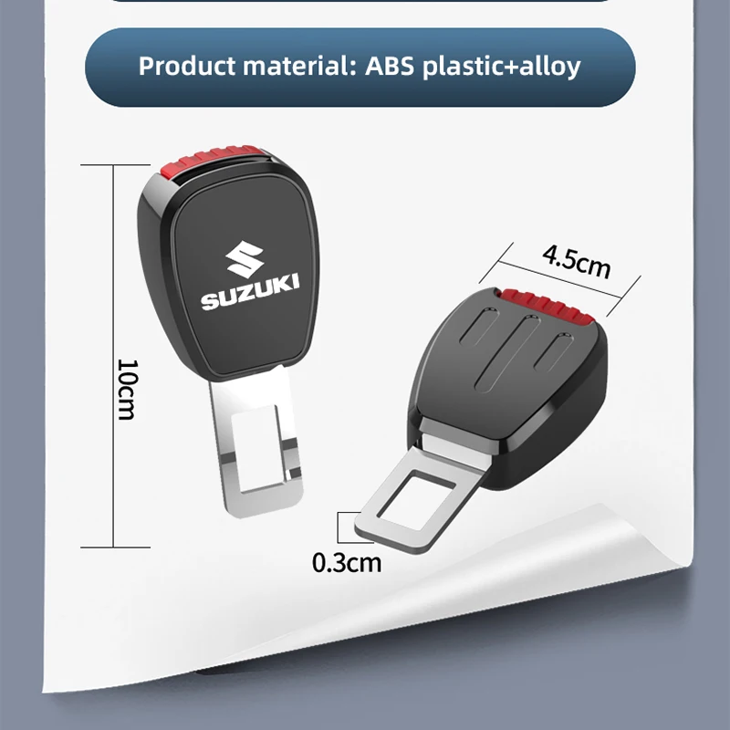 مقعد السيارة قفل أمان مشبك حزام الأمان كليب موسع لسوزوكي جيمي سويفت الساموراي فيتارا SX4 ألتو كايزر Ingnis DZire Swace