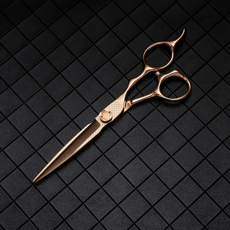 

VG10 6Inch Salon Hair Stylist Professional Hairdressing Scissors Rose Gold Flat Teeth Thinning Shear
