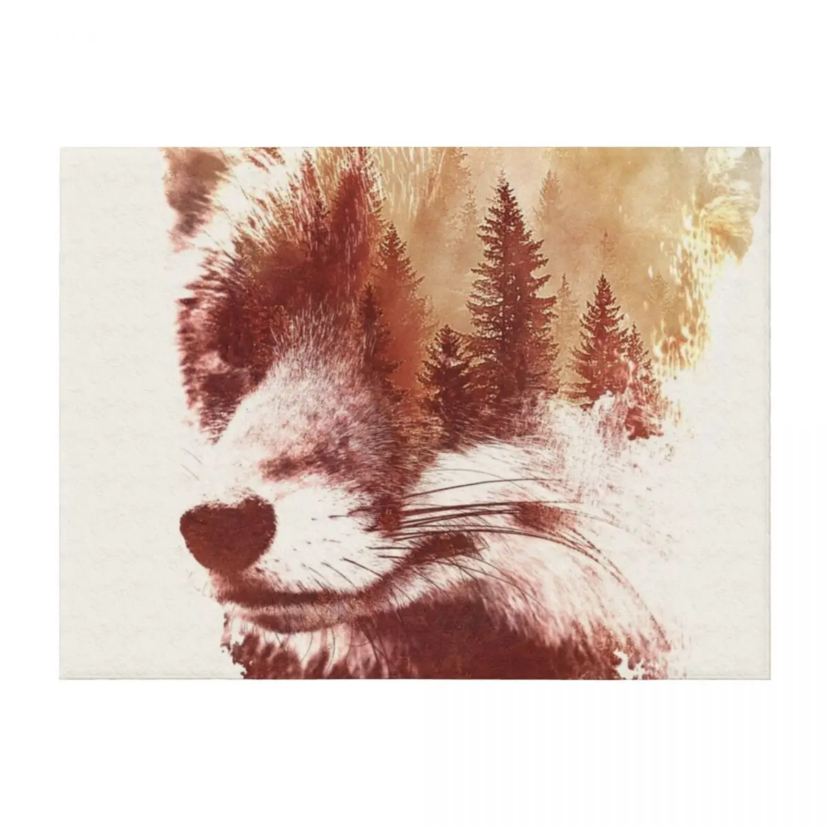 

Blind fox Throw Blanket Thermal Furrys Decorative Sofa Designers Blankets