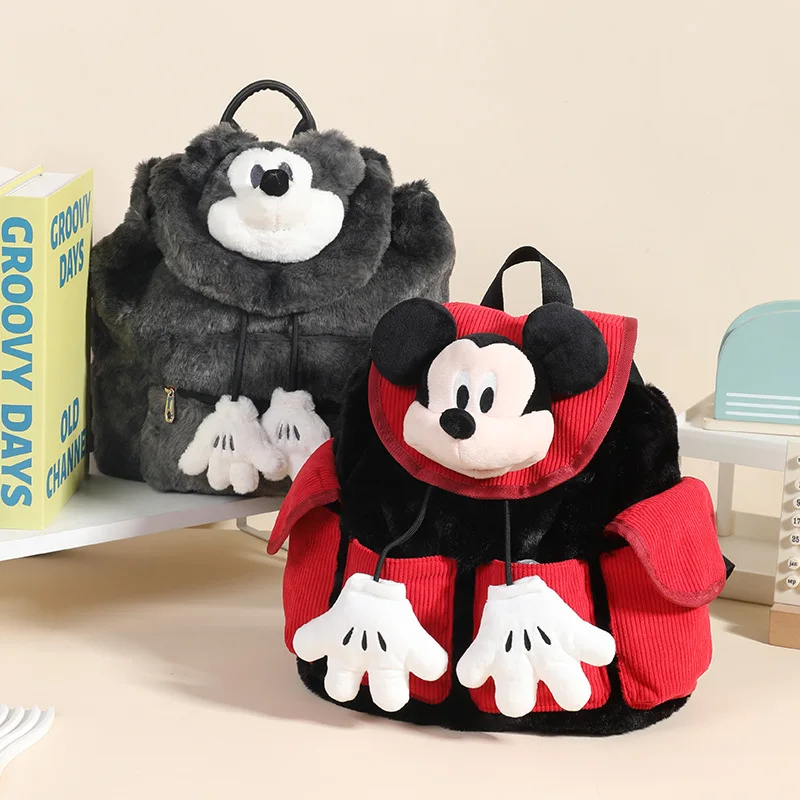 Mochila de Peluche de Mickey Mouse, Diseño Kawaii, Anime, Minnie Mouse, Regalo de Cumpleaños
