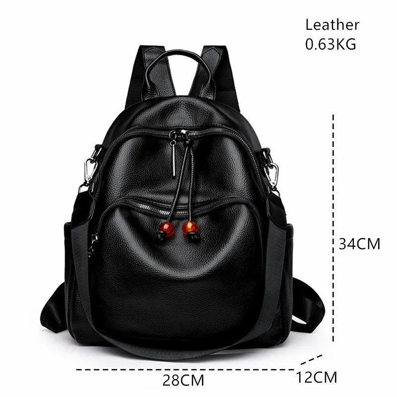 حقيبة ظهر كلاسيكية للسفر من الجلد الصناعي للنساء ، حقيبة تسوق ، لون سادة ، حقائب مدرسية ذات سعة كبيرة ، وقت ترفيه ، طالب ، نمط جديد