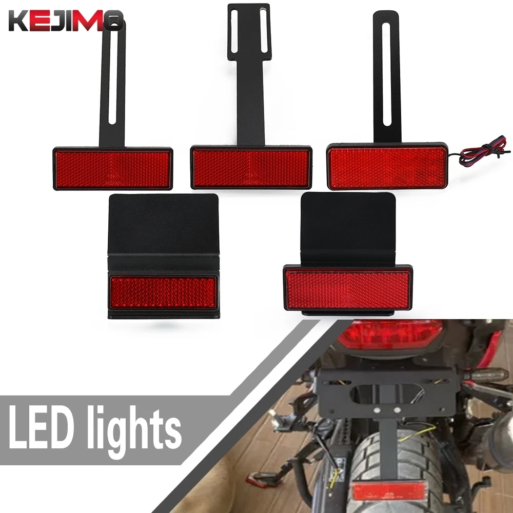 

2025 2026 Motorcycle Accessories For Scrambler 400 X Speed 400 2024 Rear Number Plate Reflector License Holder Extend Reflector