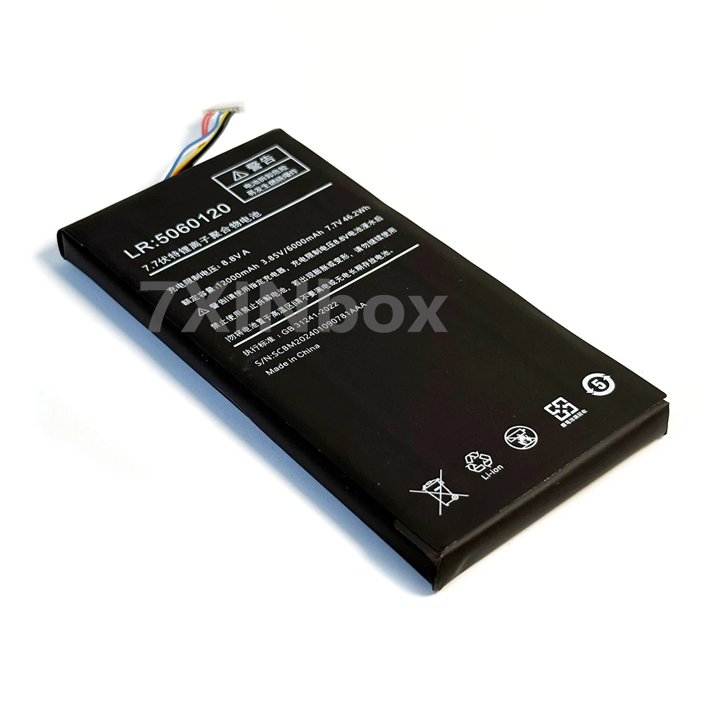 7XINbox 5060120 LR：5060120 7.7V 46.2Wh 6000mAh Laptop Battery For One-Netbook OneGx1 GX1pro Gundam Edition Handheld Gaming PC