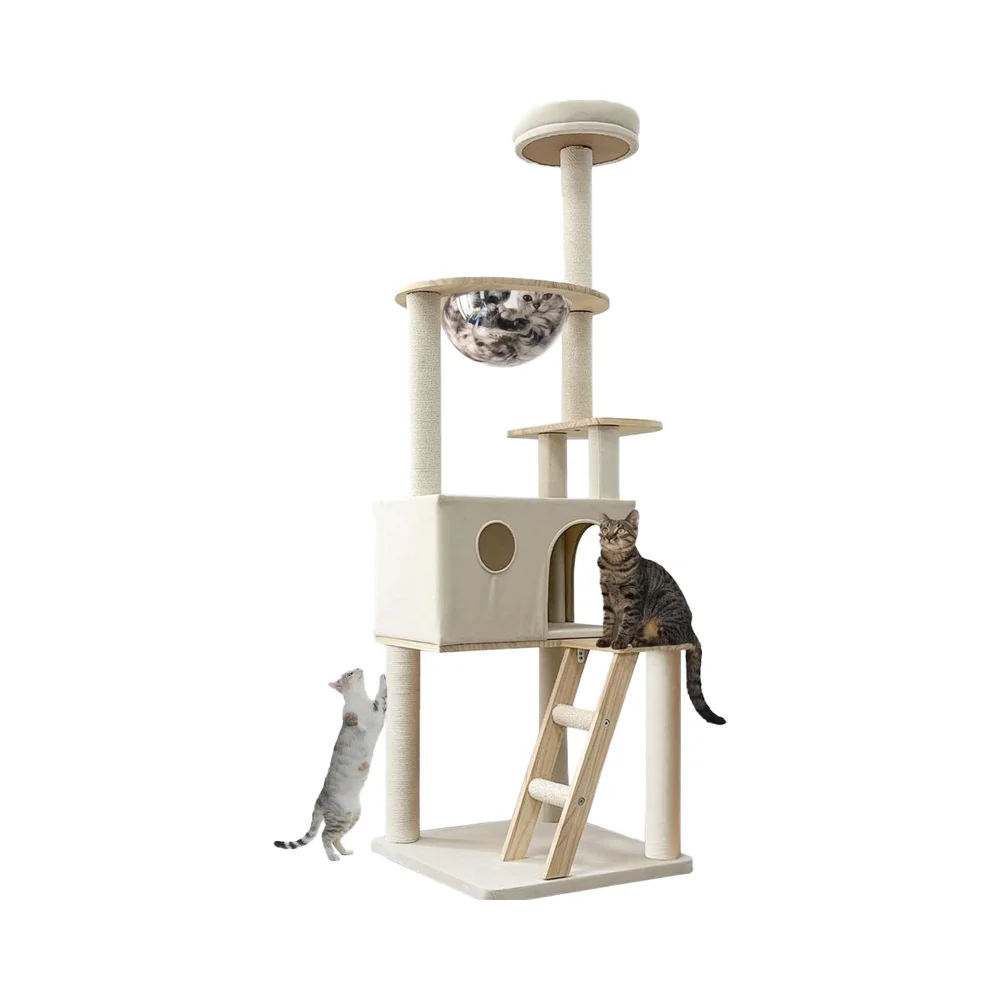 

Кошачье дерево, многоуровневая домашняя кошачья башня, гамак, когтеточка для квартиры, лестница, прочная мебель для кошек
