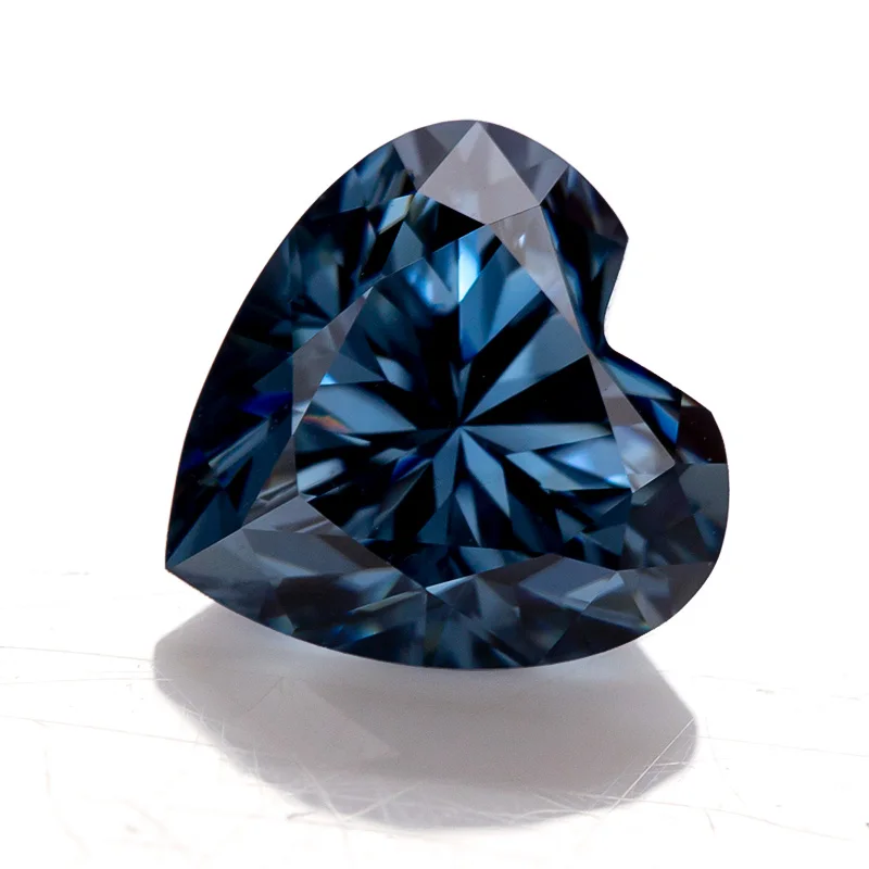 Muticolor Loose Moissanite Heart Shape Gemstone Brilliant Cut 100% Real Lab Gemstone Stones For Women Jewelry Diamond Material