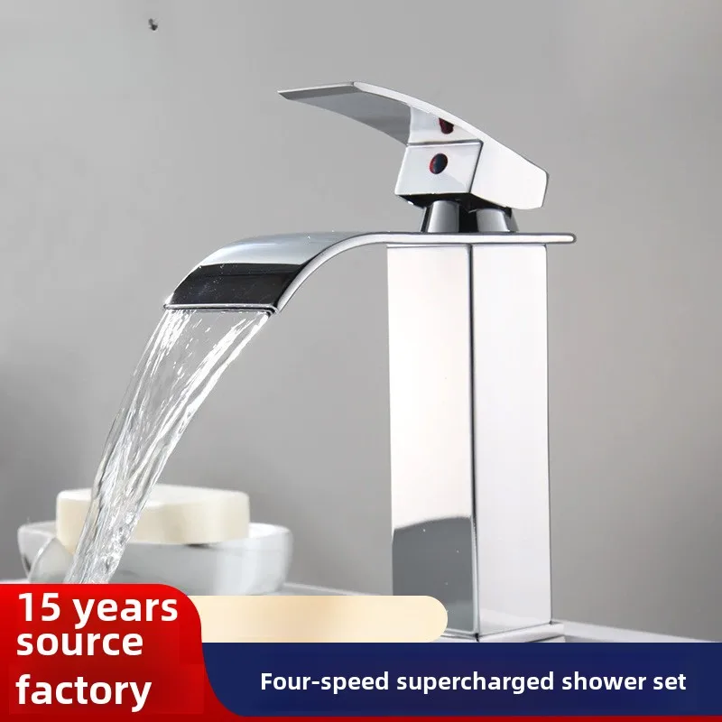 حوض غسيل الحمام شلال حوض صنبور المرحاض مكافحة حوض صنبور الساخنة والباردة