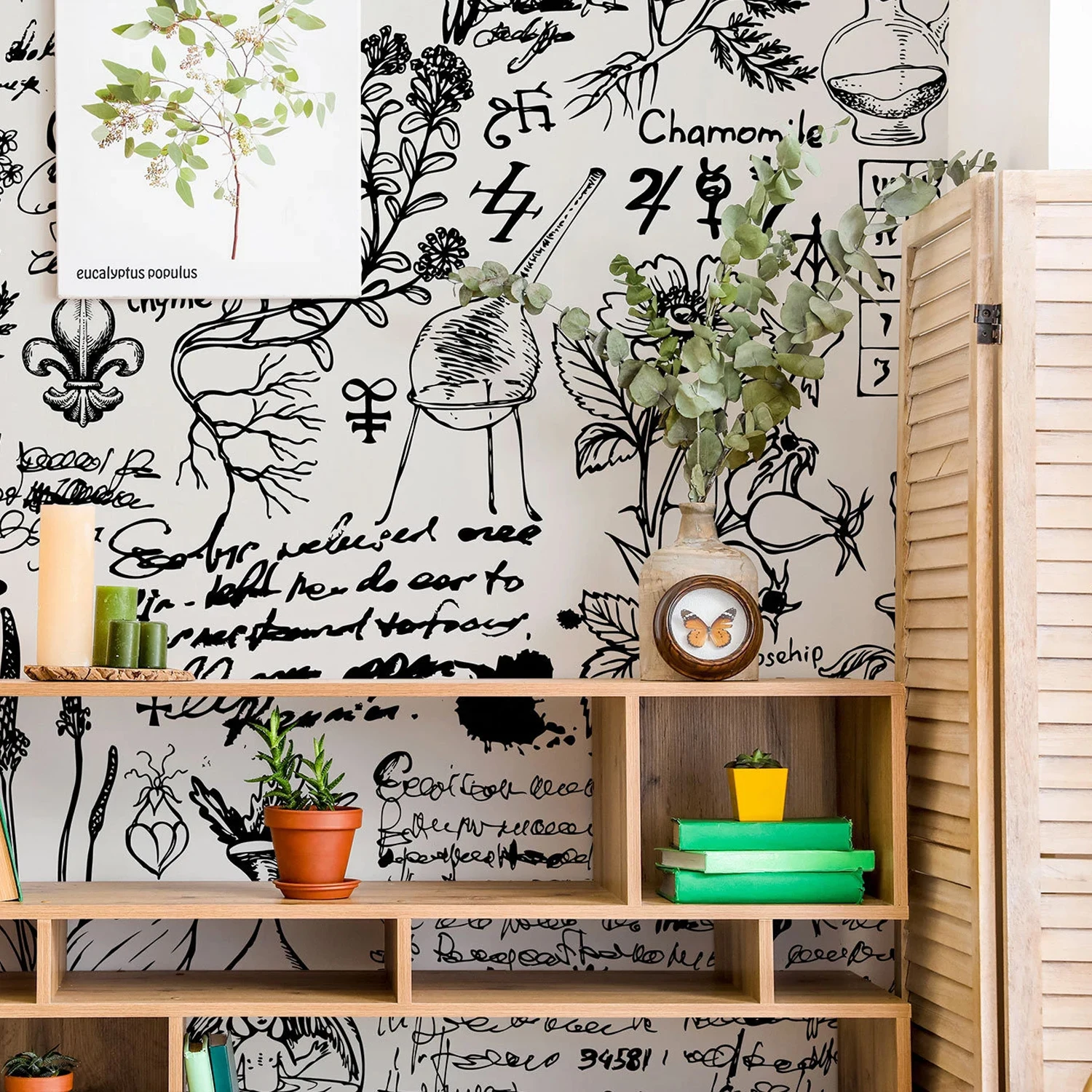 مخطوطة المرايين القديمة الفن خلفية خزانة باب خزانة الملابس جدارية رائعة للإزالة غرفة نوم غرفة المعيشة ديكور المنزل مقاوم للماء