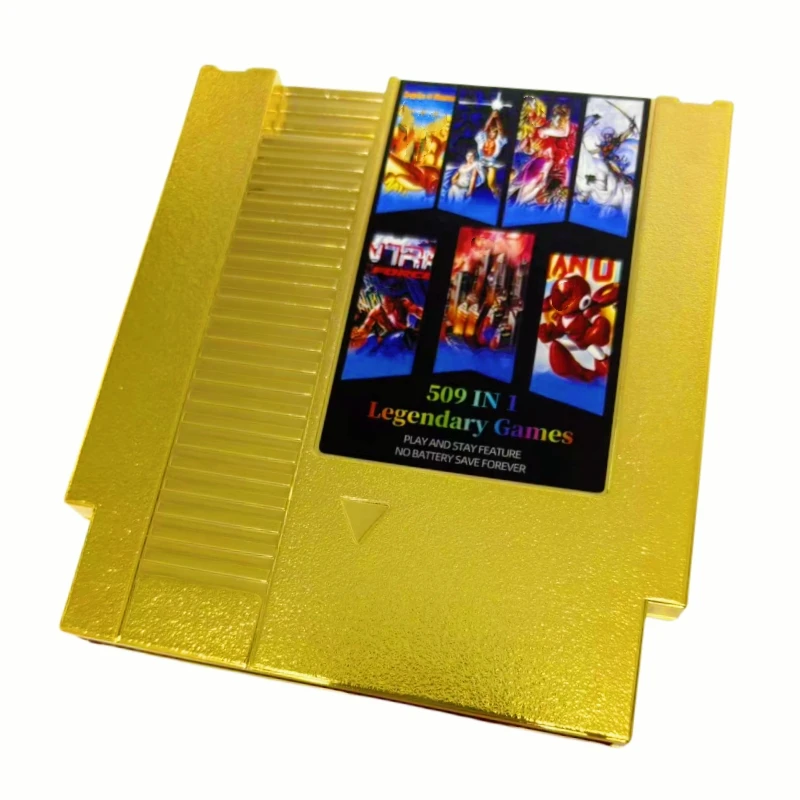 The latest Legendary Games 509 in 1 Cartridge for NES / FC Console Video Game Card 1024M Bit Flash Chip In Use Chip Save Version