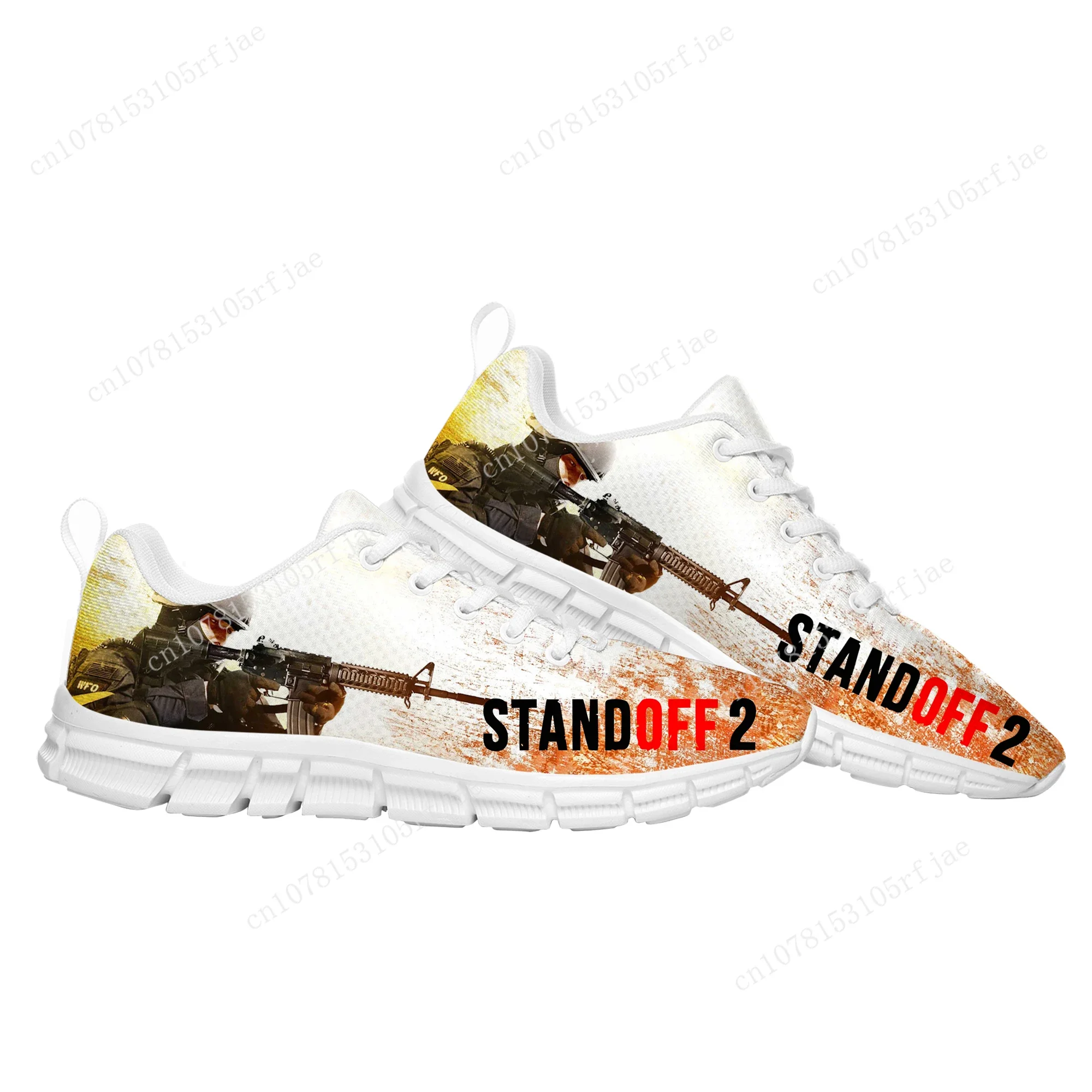 Standoff 2 Sports Custom Shoes High Quality Hot Cartoon Game Mens Womens Teenager Fashion Sneaker Tailor Made Couple Built Shoes