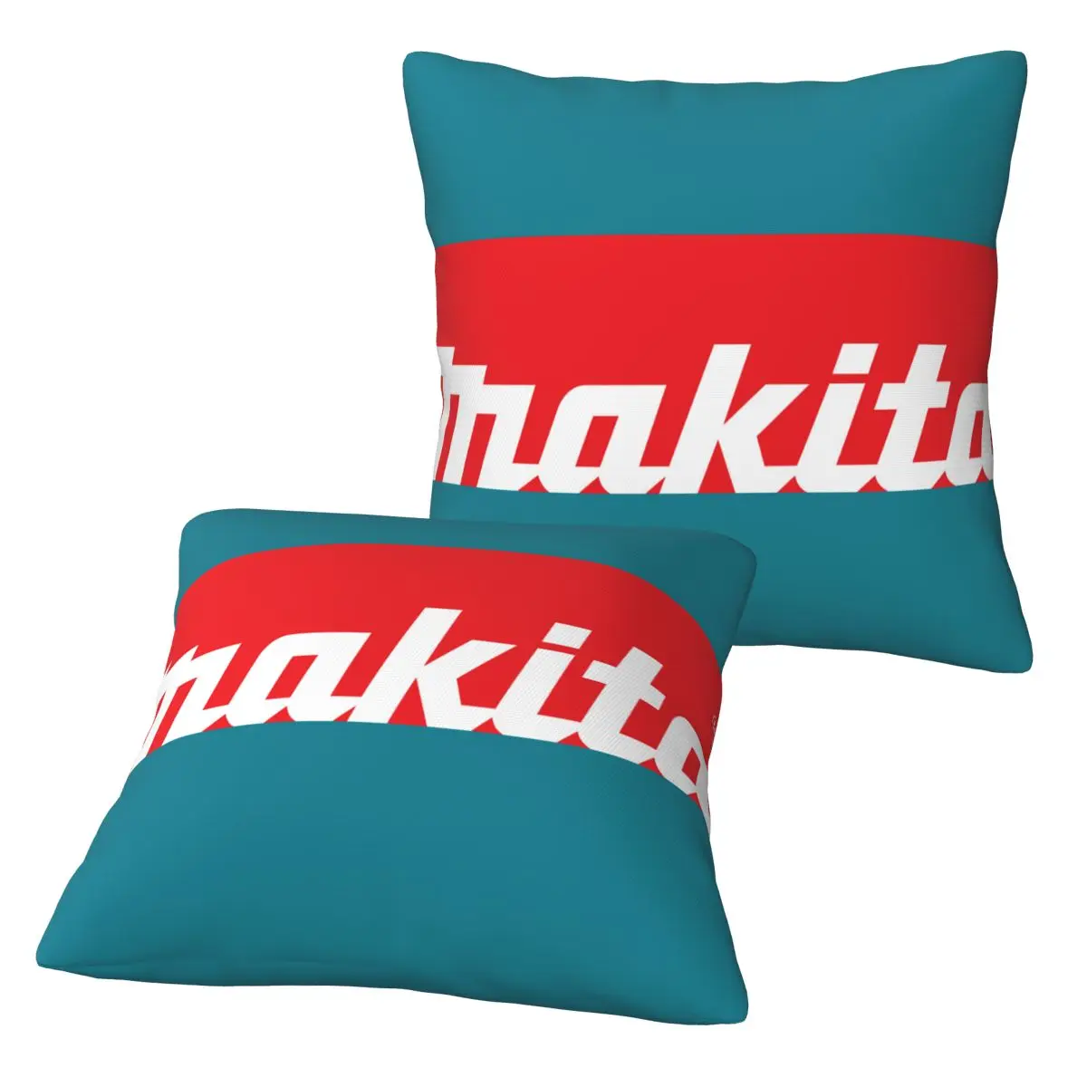 Makitas 2 pcs Square Pillowcase Pillow Cover Cushion Decor Comfort Throw Pillow for Home Sofa