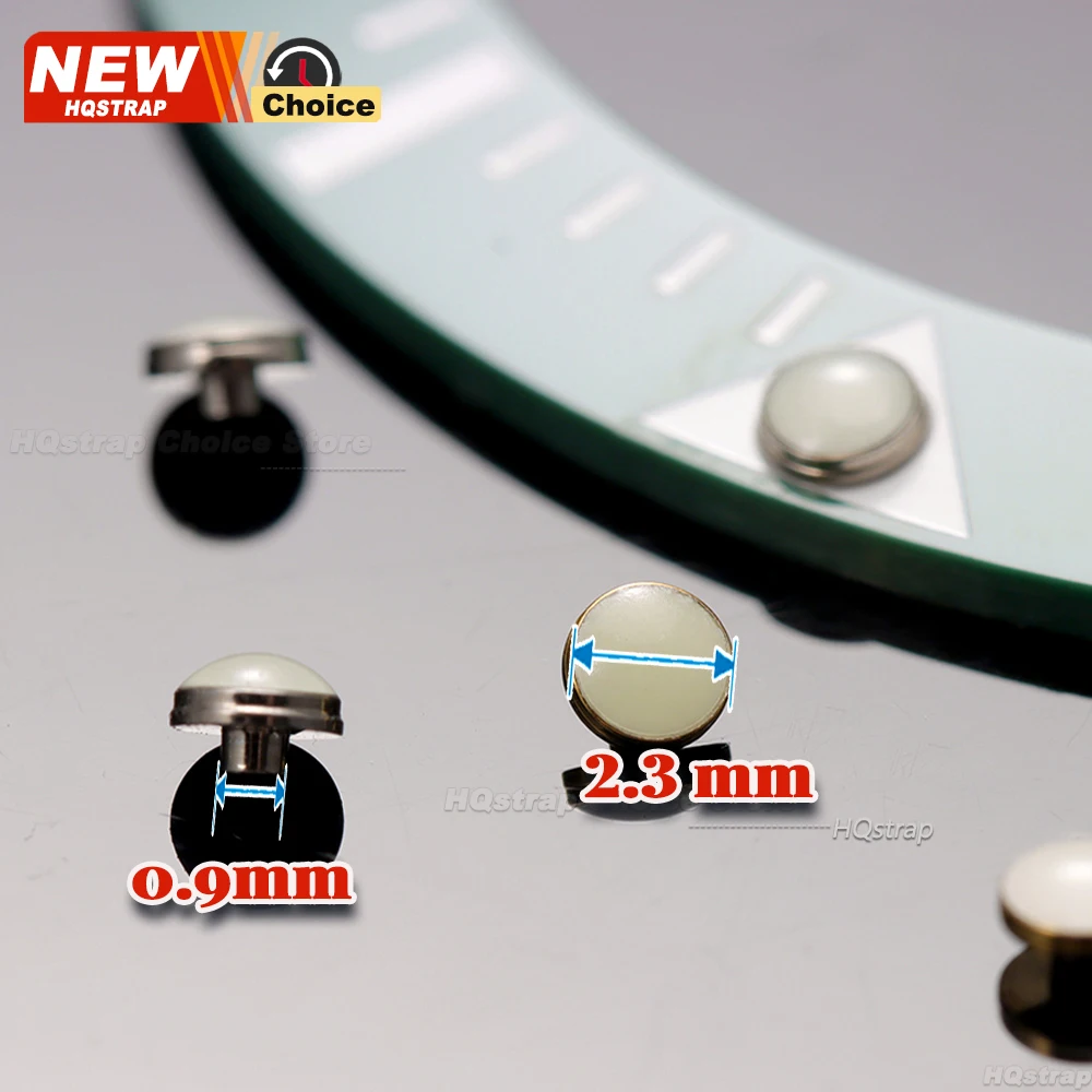 Luminous Beads Blue Green Watch Bezel for Rolex Water Ghost Series Insert 12-Clock Lume Pearl Dot Parts Watch Repair Tool