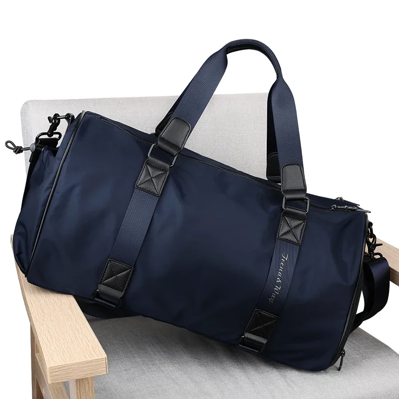 BJIAX Man Bag Male Portable Short Business Travel Sports Fitness Bag Dry and Wet Separation Large Capacity Crossbody Duffel Bag