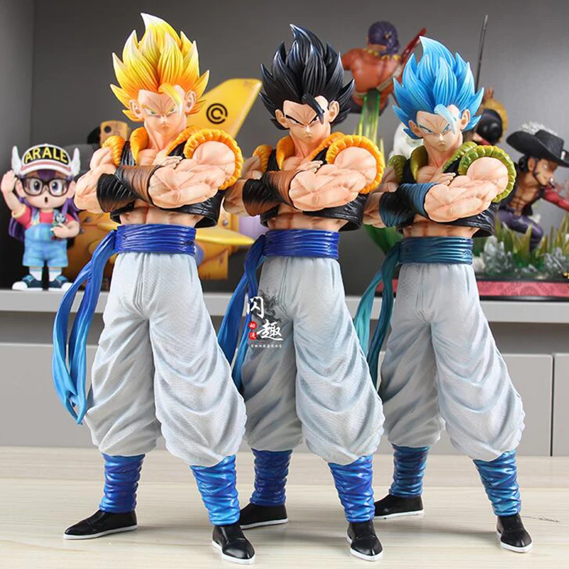 30cm Dragon Ball GT Gogeta Figuras DBZ Super Saiya Action Figures Manga Figurine Anime GK Statue Model Peripheral Toys Kids Gift