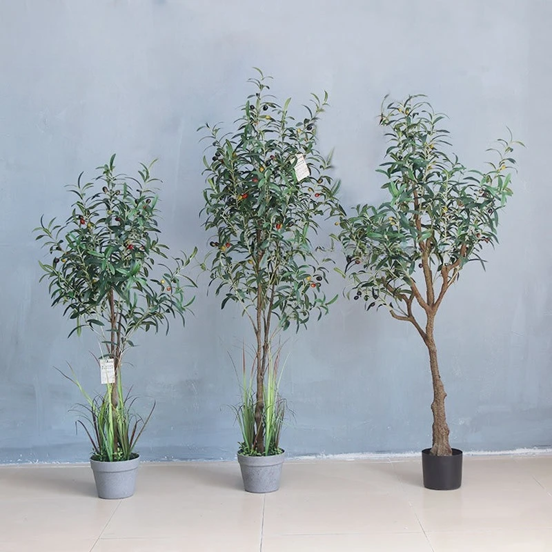 

Simulated olive tree, living room hotel decoration fake green plant, Nordic style ornaments olive tree potted plant