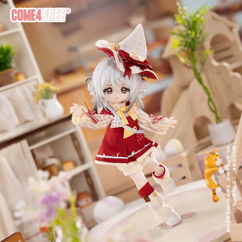 New Come4free Ob11 1/12 Bjd Doll Clothes Doll Dress Set Sweet Casual Outfit Doll Replacement Only Clothes No Doll
