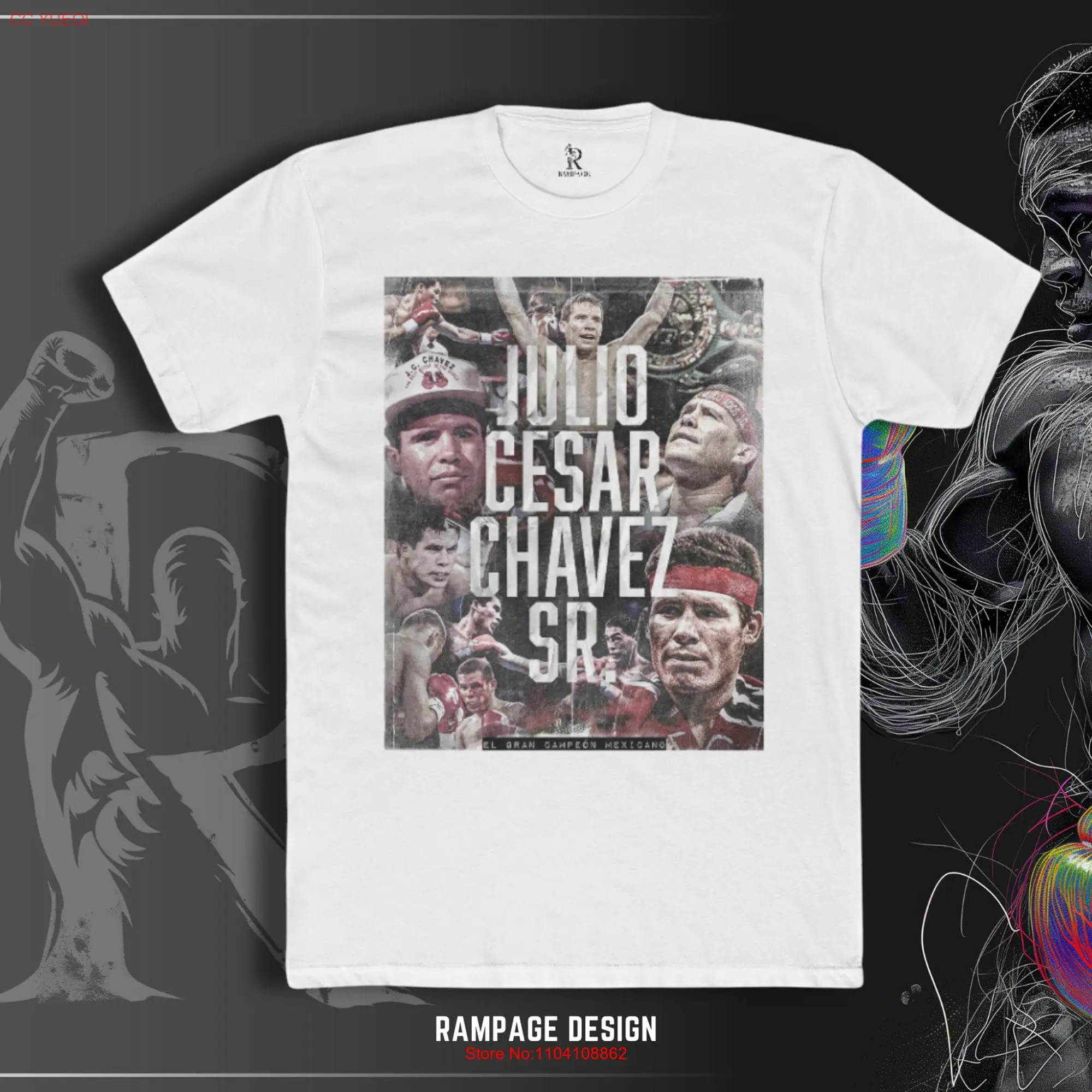 Julio Cesar Chavez Boxing T Shirt Ideal Gym for Fight Enthusiasts Knockout Style Custom design Exclusive True Fans