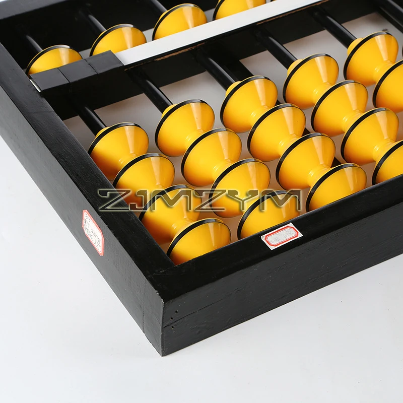 Fotografia 4: 1pc portátil contas de plástico ábaco chinês calculadora 9 coluna ábaco chinês educação aprendizagem ferramentas matemática