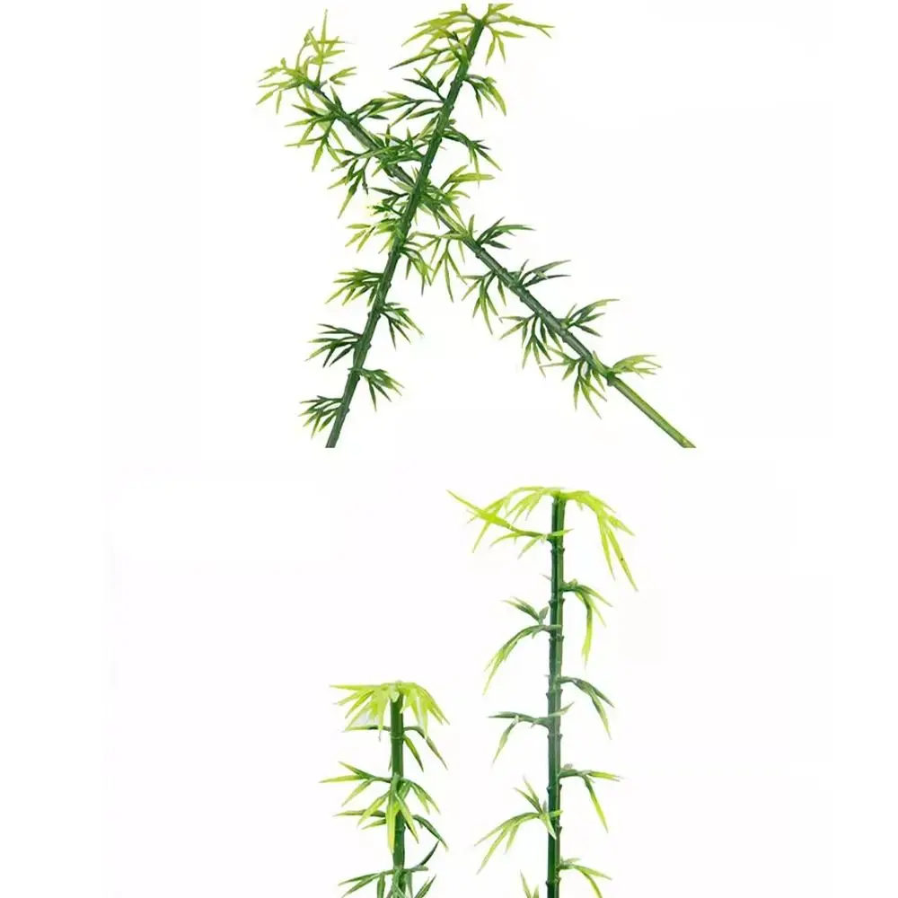 10pcs DIY Plastic Miniature Bamboo Tree Small Artificial Micro Landscape Simulated Fake Sand Table Model Bedroom