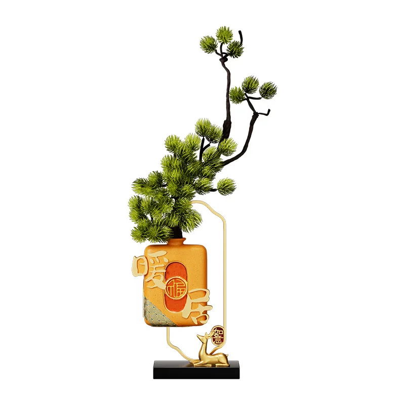 Warm Home Fulu New Chinese Decoration High-end Desktop Ornament Living Room Entrance House Moving Gift