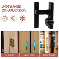 1Set Cabinet Password Lock Zinc Alloy Combination Lock for Drawer File Cabinet Locker Mailbox Anti-Theft Mechanical Latch