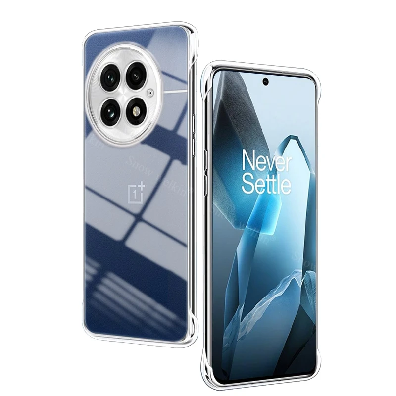 Frameloze slanke doorzichtige plastic pc-harde hoes voor OnePlus 13 One Plus 13 13R 13T 13S 12 12R 11 11R 10T 10 9 8 Pro 9R 9RT telefoonhoes