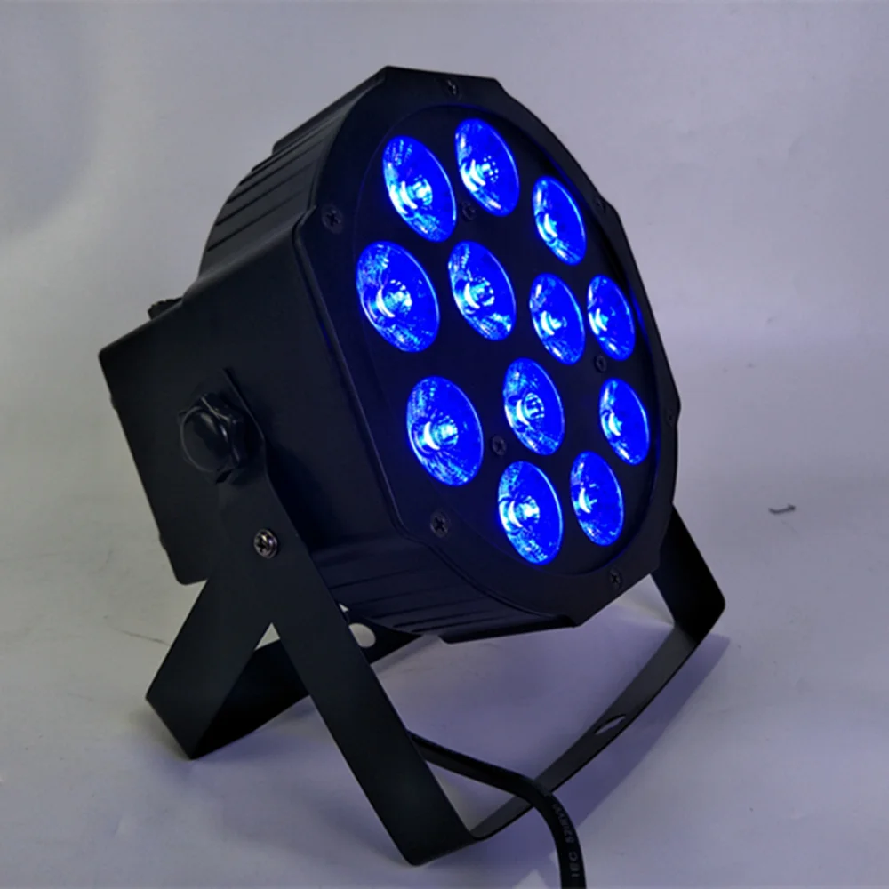 8pcs/lot Stage Slim wash light RGBWAUV 4in1 dmx512 12x10w led par lights 12*12W RGBW 4IN1 12x10W LED Wireless DJ