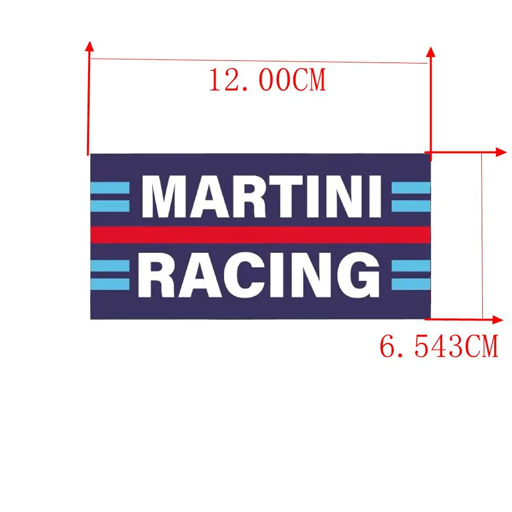 Motorcycle sticker Martini cocktail Martini Le Mans racing retro shell helmet fuel tank mudguard reflective waterproof sticker