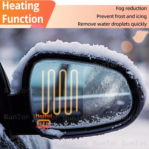 Imagen 2 del producto Espejo retrovisor externo izquierdo y derecho para Hyundai Creta 2015-2020 con lente de espejo lateral calefactable/piezas de repuesto para coche