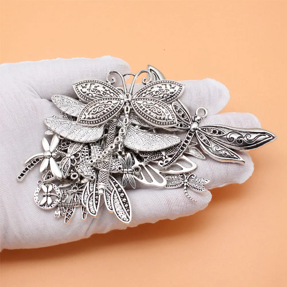 Dragonfly Butterfly Mix Set Charms Accesories Items Supplies For Jewelry