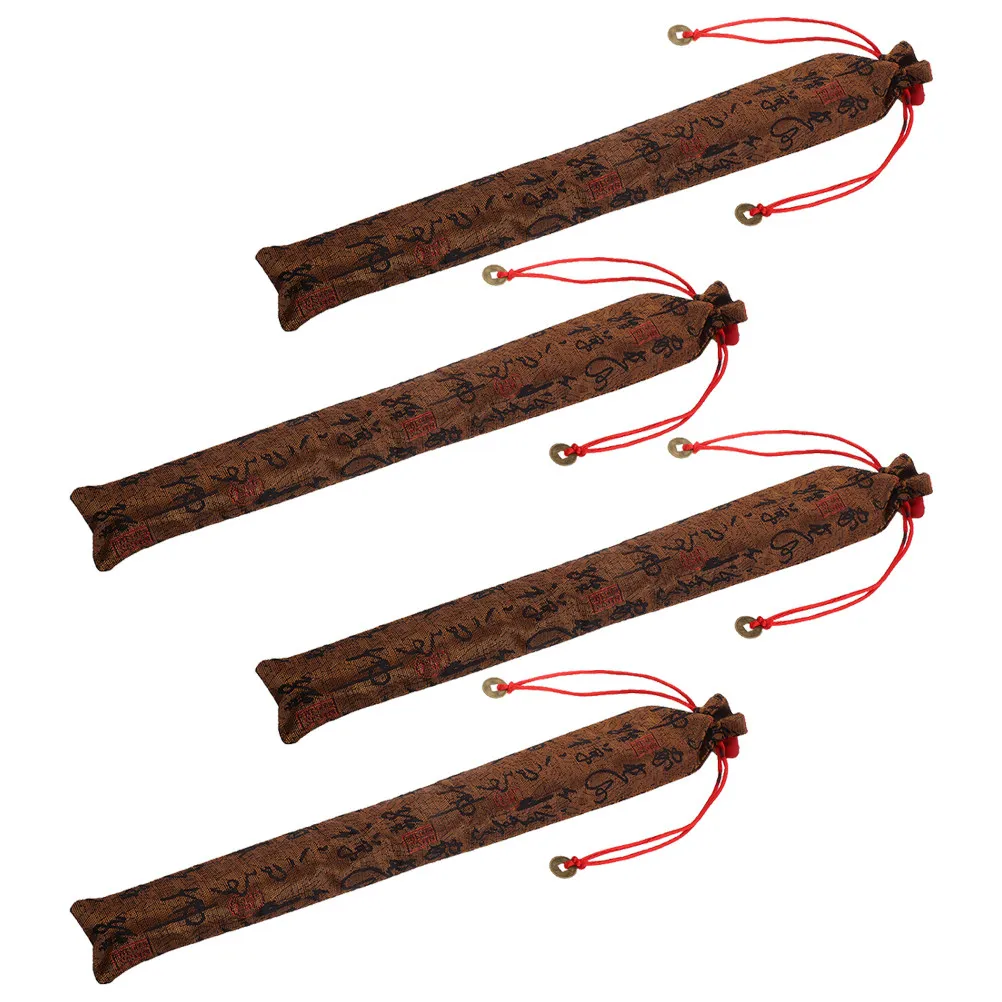 

Набор из 4 складных чехлов для вееров: тканевые мешочки для защиты и декоративного хранения вееров, в старинном стиле, на шнурке, для путешествий