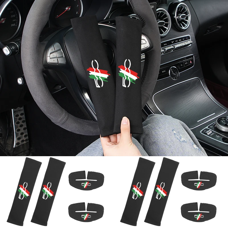 

Car Interior Supplies Suede Fluff Seat Belt Cover For FIAT 500 Grande Punto Tipo Stilo UNO Astra Bravo Panda Freemont Linea Stra