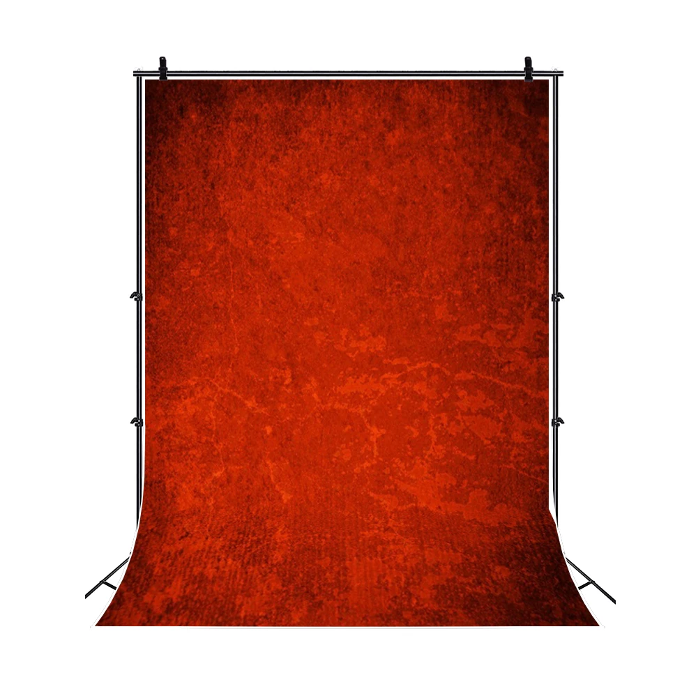 Red Gradient Portrait Backdrop Solid Colour Abstract Texture Wall Decor Photography Background Vintage Gothic Style Photo Props