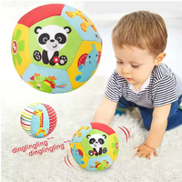 Baby Toy Soft Plush Cloth Ball Toy Cartoon Animal Cognitive Ball Interactive Toy Early Education Hand-Grabbing Cognitive Ball