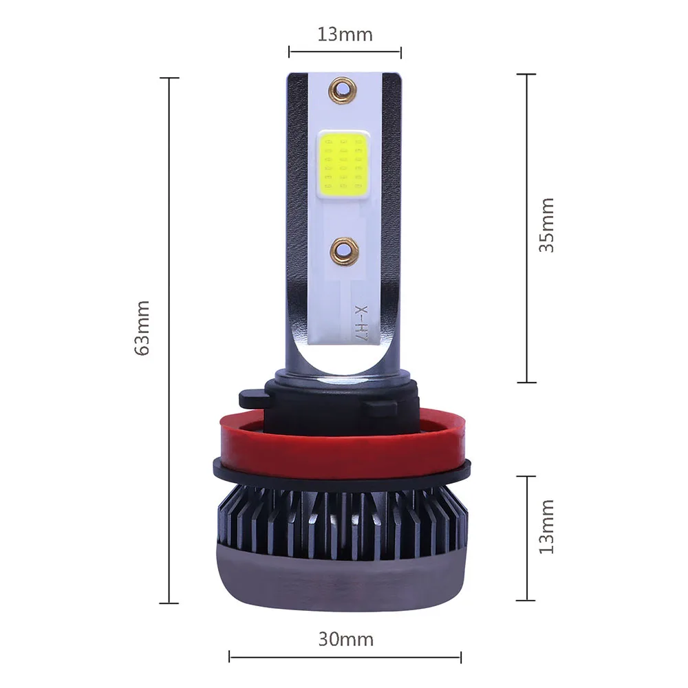 Led Headligh 120w 26000lm Durable Superbright 360degree Lighting Angle Car Accessories Cob Bulb H11 H8 H9 Yellow Light