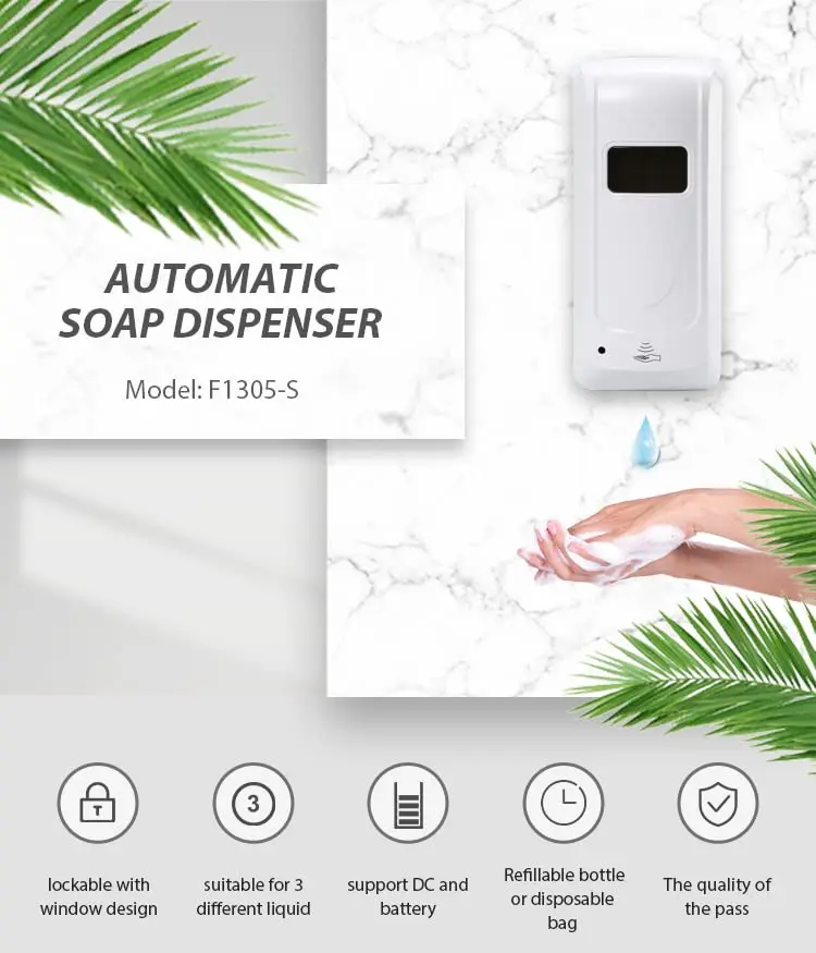 Automatic Gel Soap Dispenser 1000ml Touchless Sensor Foam Hand Washer Sanitizer Alcohol Spray Wall Hand Washing Machine